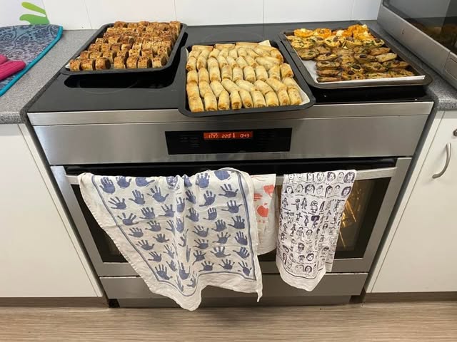 Photo shared by Expressions Australia on May 13, 2025 tagging @cateringbydesignsydney. May be an image of turnover, biscuits, baking-powder biscuit, baked goods and text.